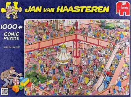 Jan van Haasteren-palapeli Shop till you drop - 1000 palan palapelit - 8721017607144 - 1